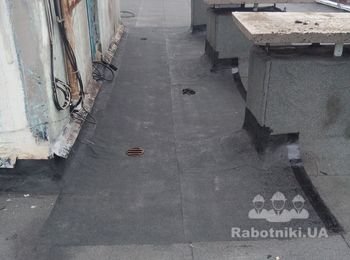 Ремонт ливневок и примыканий лифтовой Киев, Маяковского 21а