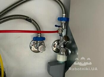 Перепідключення посудомийної машини, фільтра для води та змішувача з гарячої труби на холодну