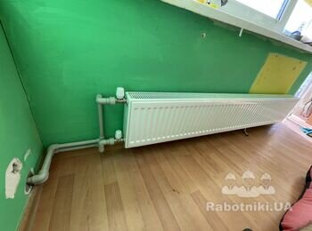 Заміна труб та радіаторів до/після