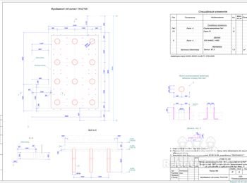 Фундамент под котёл TAV2100