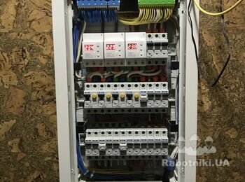 Монтаж щита хагер вольта на 36 модулей