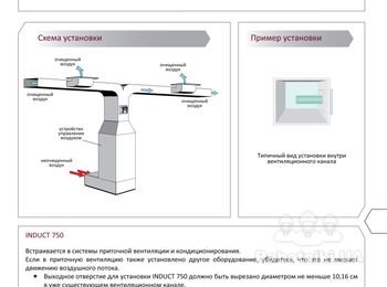 Существенно устраняет посторонние запахи в воздухе и одновременно очищает от вредной микрофлоры используя технологию ActivePure. Устанавливается в воздухопоток канала вентиляционной системы. http://www.ecoair.kiev.ua/Induct_750.php