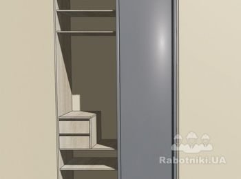 Шкаф купе прихожая
ДСП Кроношпан Дуб Сонома 18мм
Кромка на передних торцах 2мм
Задняя стенка ДСП Кроношпан Дуб Сонома 18мм
Фурнитура Хетих быстросьемная
Направляющие полного выдвижения
Вырез под ручку смайл
Монорельса
Профиль люкс
Ролики премиум
Наполнение двери зеркало серебро.