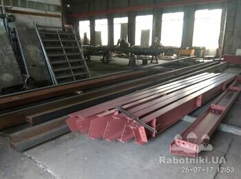 Металлоконструкции каркаса зернохранилища