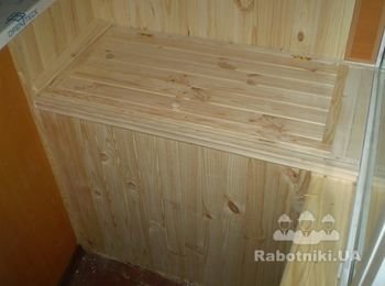Шкаф,ящик под картошку на балкон деревянный утепленный стиродуром из вагонки