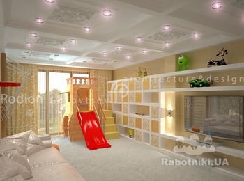Детская игровая комната в стиле арт-деко