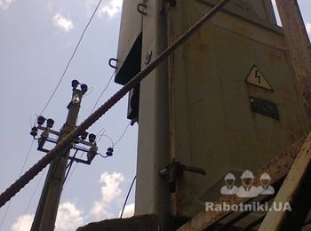 Выполнение работ по замене вводного защитного автомата, счётчика электроэнергии и приведение в порядок питающих линий, согласно схем,