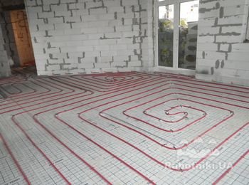 Раскладка теплых полов. Труба Rehau Rautherm S 16