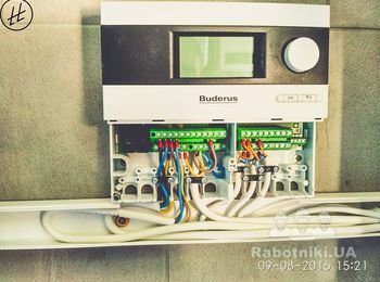 Монтаж системы автоматики солнечной системы на два потребителя - бак ГВС и поддержка отопления.