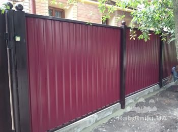 Забор из профнастила