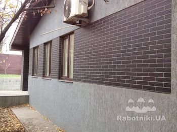 Утепление, декоративная штукатурка, покраска фасада 2018г.