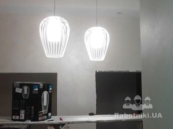 Чистовой монтаж
Установка люстр