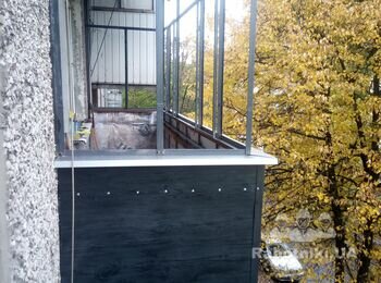 Обшивка и утепление балкона на 4 этаже