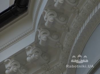 лепной декор на фасаде Украина, Киев