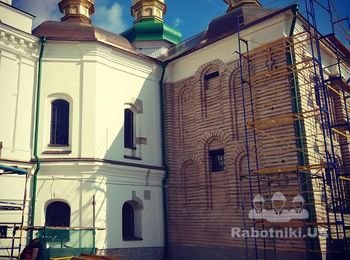 Реставрация церкви, реставрация кирпича