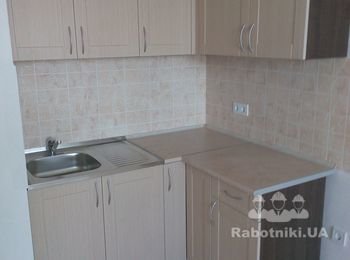Кухня в квартиру с обустройством для Строительной компании ИнтерГал Буд, ЖК "Озерный Гай" в с. Гатное.