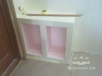 тумбочка под аквариум с гипсокартона