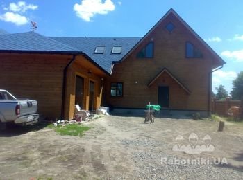 Киев с. Гныдын. Строительство загородного дома на 1500 м2 с бассейном и гаражом коллекционных автомобилей. Электрика под ключ.