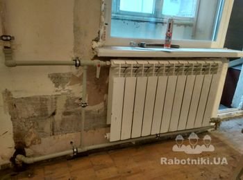 Замена радиатора под покраску стен