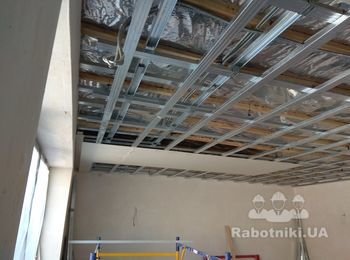 Двухъярусный каркас по технологии Knauf