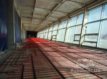 Устройство и тестирование теплого пола Терминала Д