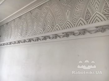 Оформление декоративными багетами