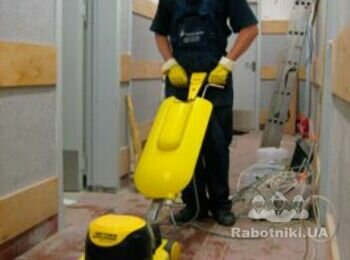 Используем полотер после строительных работ