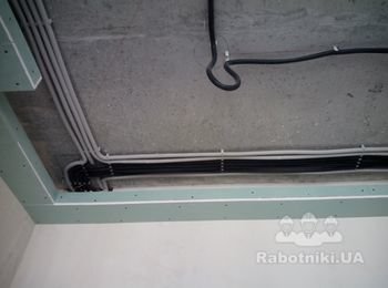 Монтаж короба светодиодной подсветки. Подготовка под натяжные потолки.