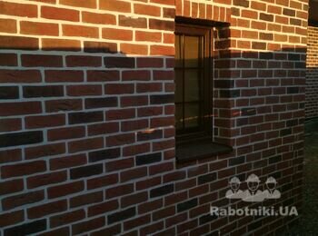 Облицовака фасада дома. Использованная декоративная плитка