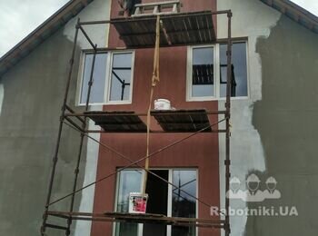№1 Задняя стена дома