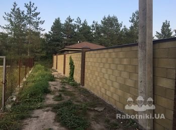 Забор из блоков "НОВОБЛОК"
