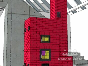 Каминопечь с хлебной камерой и теплым сиденьем. Очень подробный проект под самостоятельную сборку