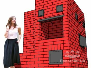 Отопительно-варочная с духовкой и лежанкой