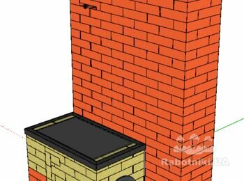 Плита варочная (с равномерным нагревом поверхности) с отопительным 2х-колпаковым щитком