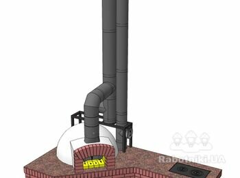 Плита варочная с полным прогревом и помпейская печь