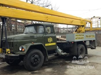 Аренда автовышки в Киеве с локтевым автоподъемником на базе ЗИЛ 130 (высота подъема до 22 м и грузоподъемность люльки – до 250 кг).Компания ТОВ «Метал Фасад Трейд» найдет индивидуальный подход к любому заказу высотных работ, в том числе предоставит услугу -промышленный альпинизм.