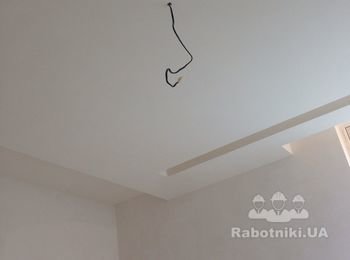 Монтаж подвесного потолка и выготовка под покраску