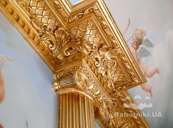Изготовление, установка и золочение (поталь) лепного декора
