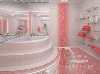 Ремонт под ключ ванной комнаты, ремонт ванной.