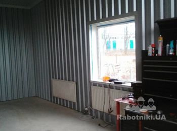 Обшивка СТО профнастилом