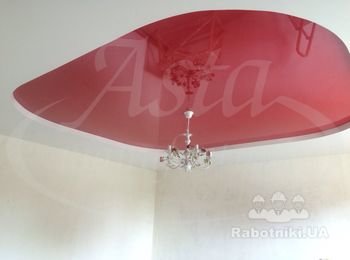 Двухуровневый натяжной потолок
