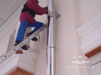 Процесс установки дымохода