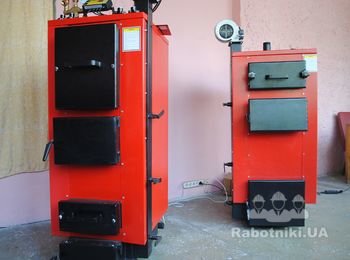 твердотопливный котел установка