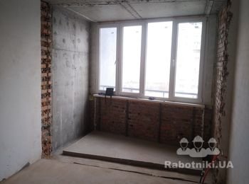 Демонтаж межбалконной стены