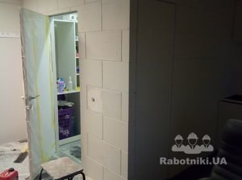комплексный ремонт квартиры, гипсокартон, стеклохолст, шпаклёвка под покраску（обои）,  качественная покраска стен и потолков..