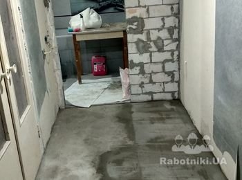 Заливка стяжки в жылой квартире на Тополе