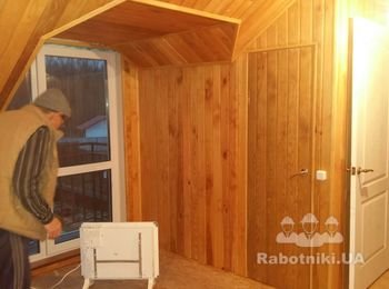 Мансарда обшитая вагонкой!!!