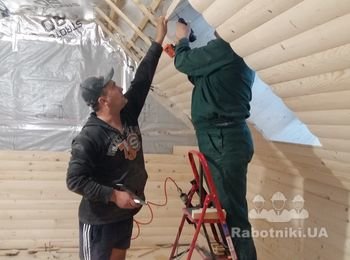 Командная работа! Оконный откос