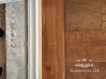 Откос + порожок ламинат