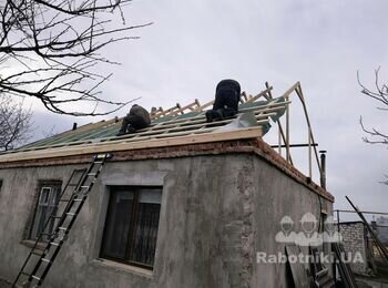 Монтаж мембрани (гідробар'єру) , обрешітки та паробар'єру